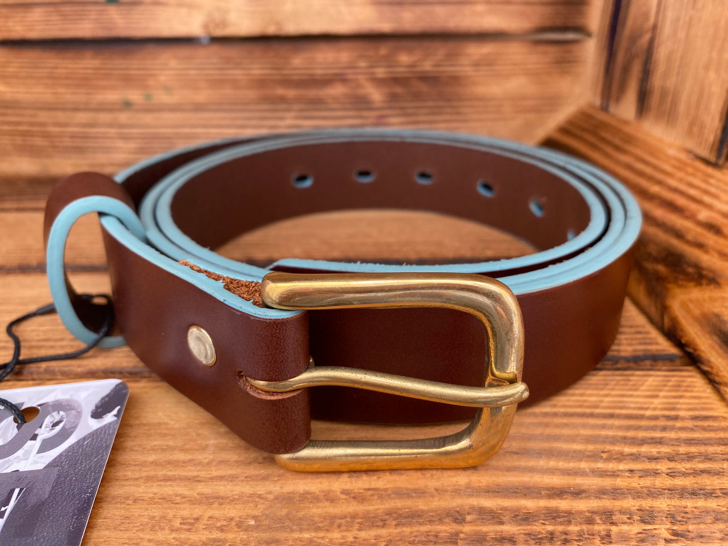 Slim Brown & Battleship Blue Belt